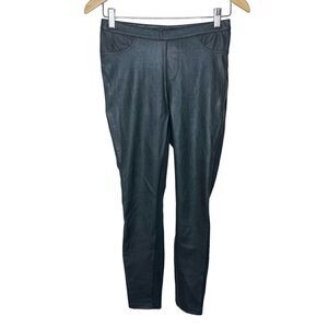 W118 by Walter Baker Black Faux Leather Pull On Legging Pants Size Small